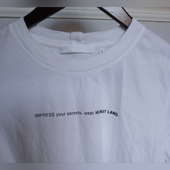 Helmut Lang Women's T-Shirt. Size L - Picture 3 of 4